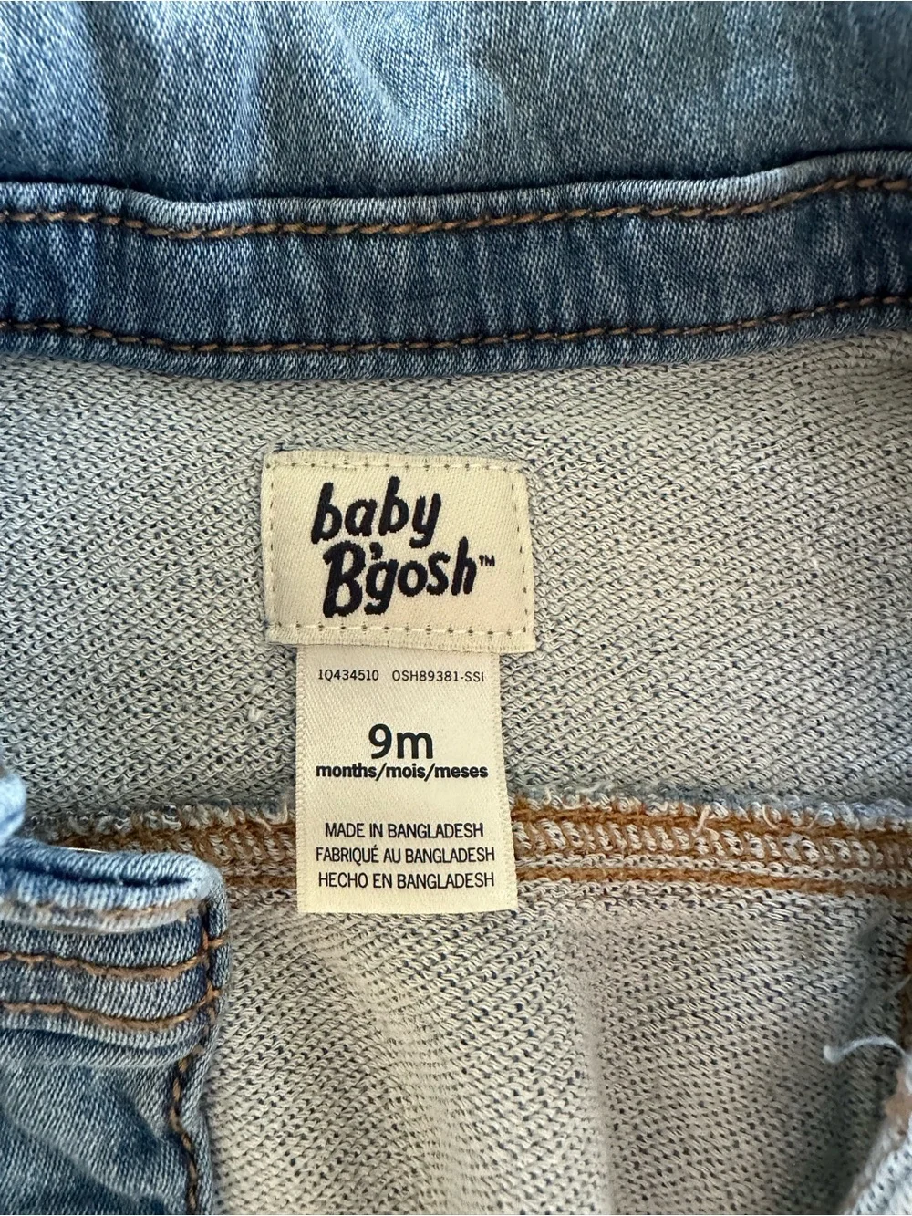 Classic Light Blue Denim Jacket for baby